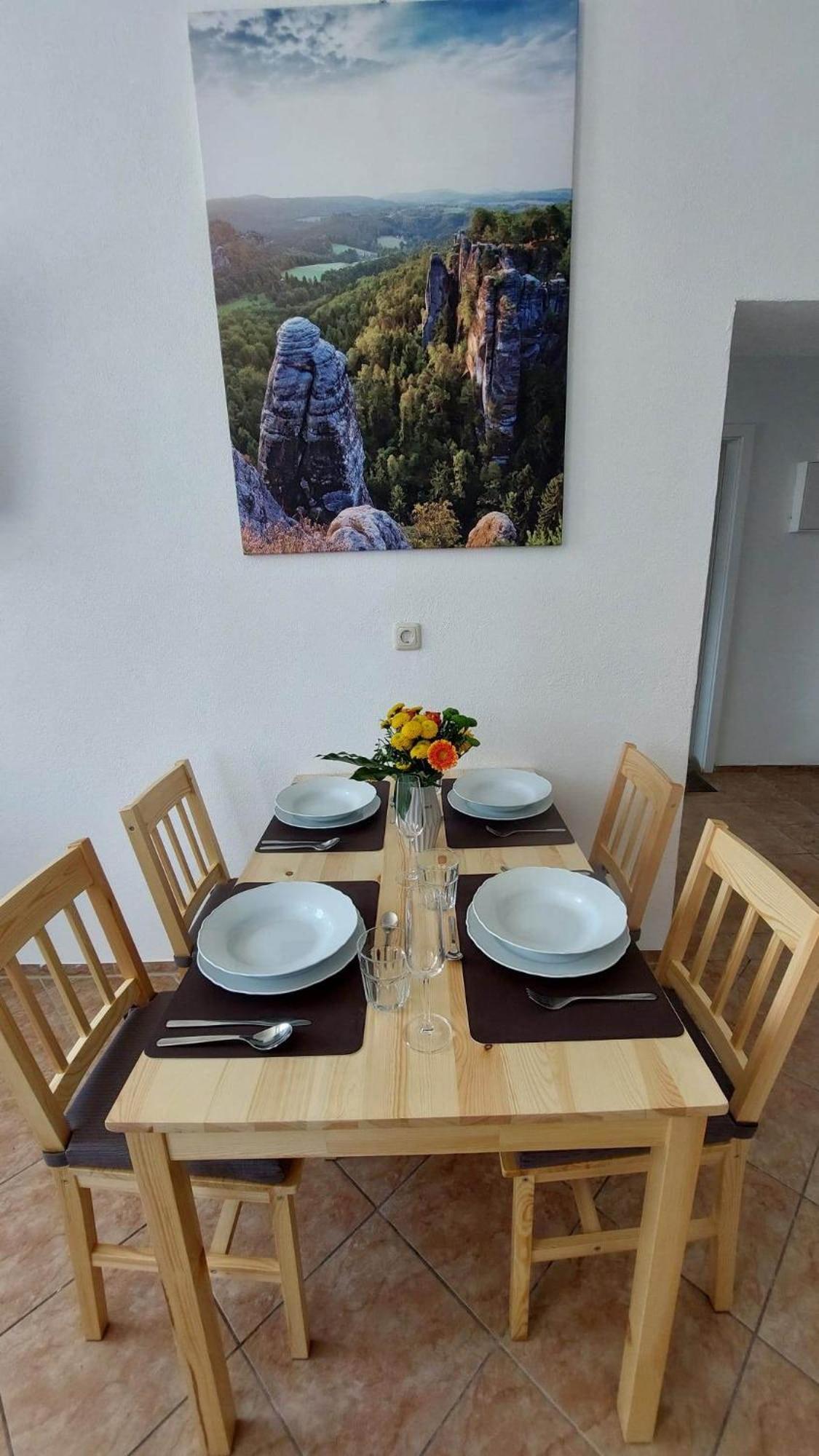 Ferienwohnung Am Hofladen Hellendorf - Saechsische Schweiz Bad Gottleuba Zewnętrze zdjęcie